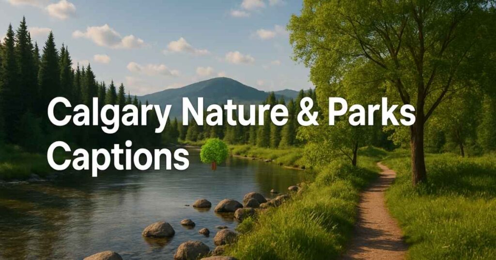 Calgary Nature & Parks Captions 🌳