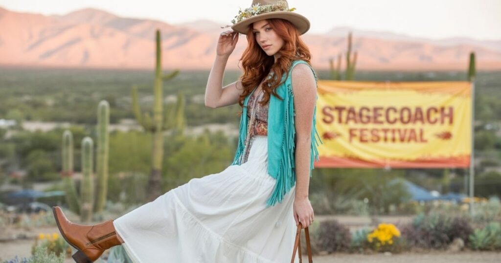 Captions for Stagecoach Festival Fashion