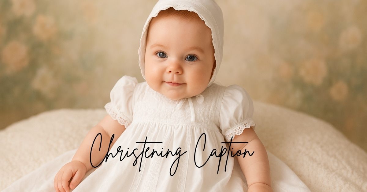 Christening Caption