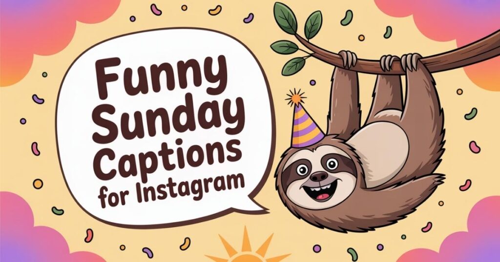 Funny Sunday Captions for Instagram