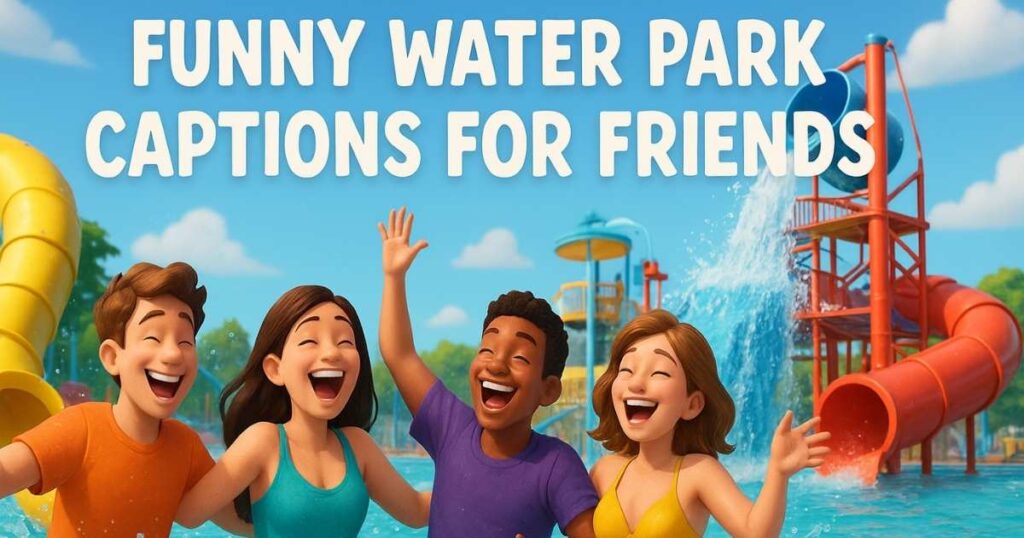 Funny Water Park Captions for Friends