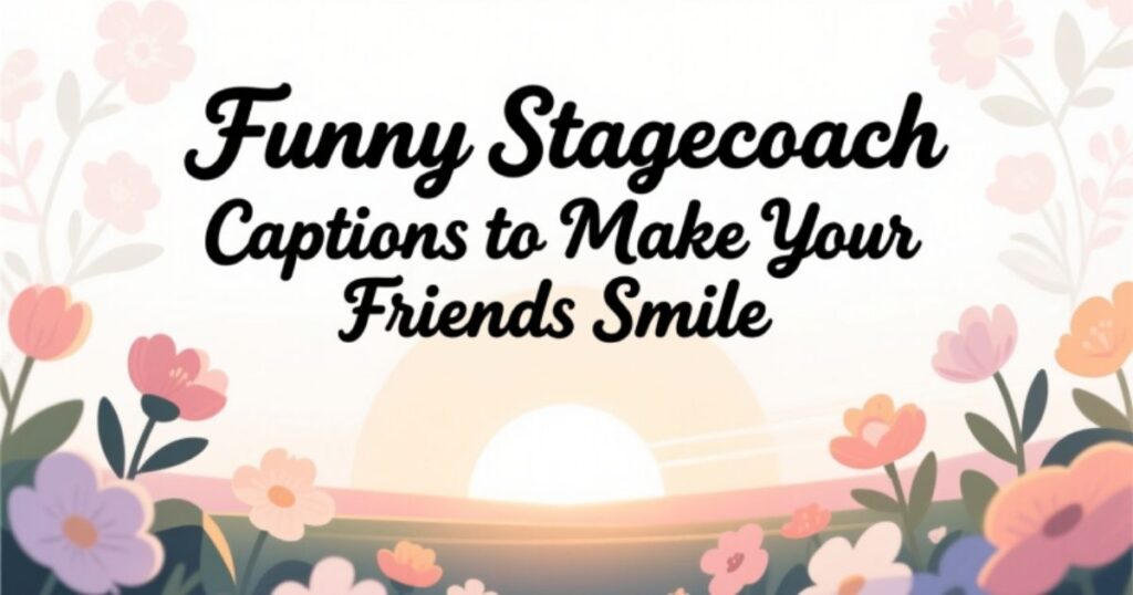 Funny Stagecoach Captions to Make Your Friends Smile