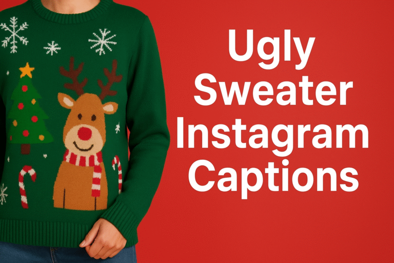 Ugly Sweater Instagram Captions
