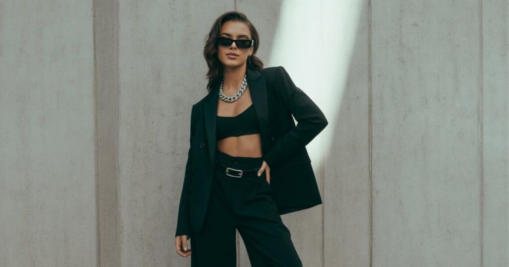 Bold And Edgy Black Outfit Captions