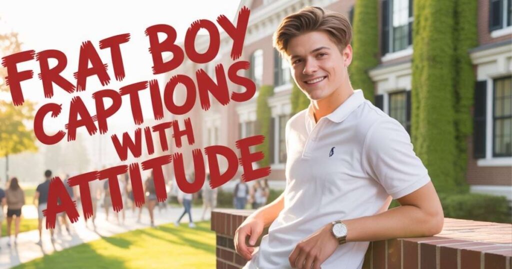 Frat Boy Captions With Attitude
