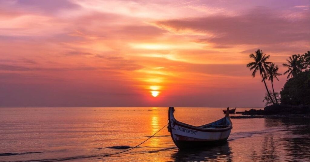 Goa Sunset Captions