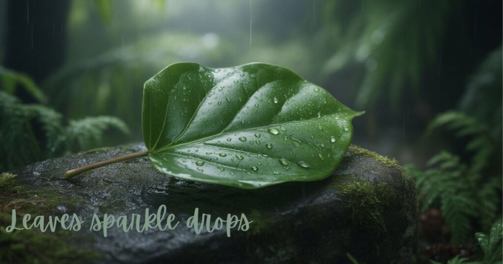 Greenery Captions For Rainy Days