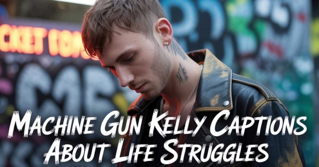 Machine Gun Kelly Captions About Life Struggles