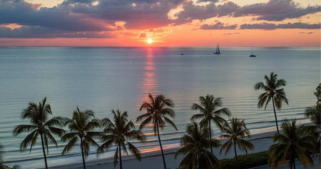 Miami Sunset Captions