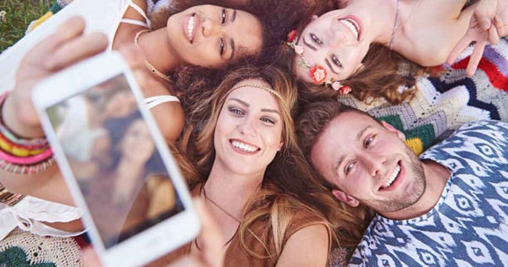Throwback Group Selfie