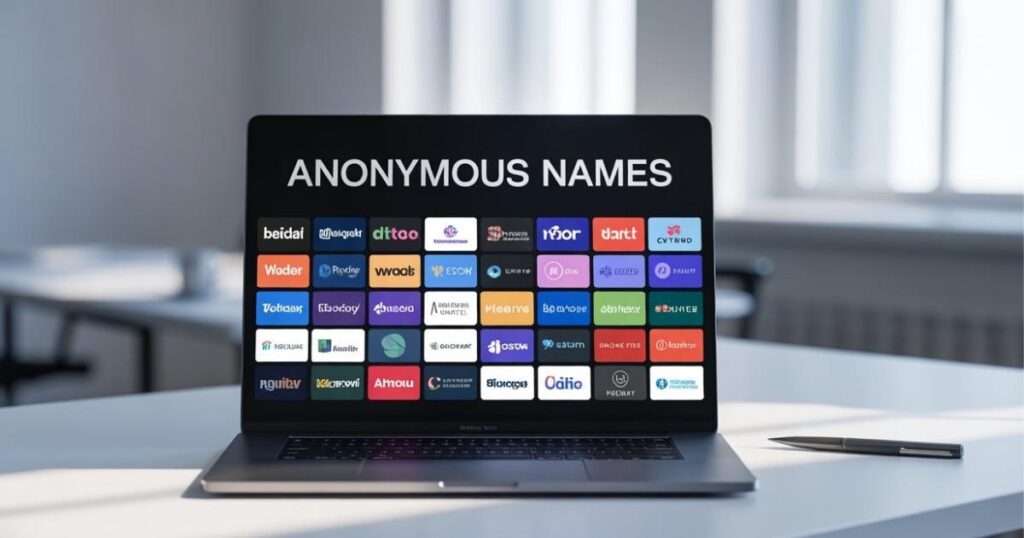 Anonymous Names For Writing Platforms