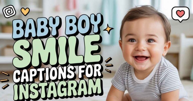 Baby Boy Smile Captions For Instagram