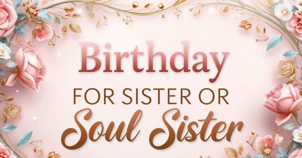 Birthday Captions For Sister Or Soul Sister