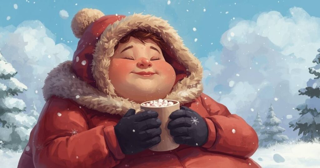 Chubby Winter Captions