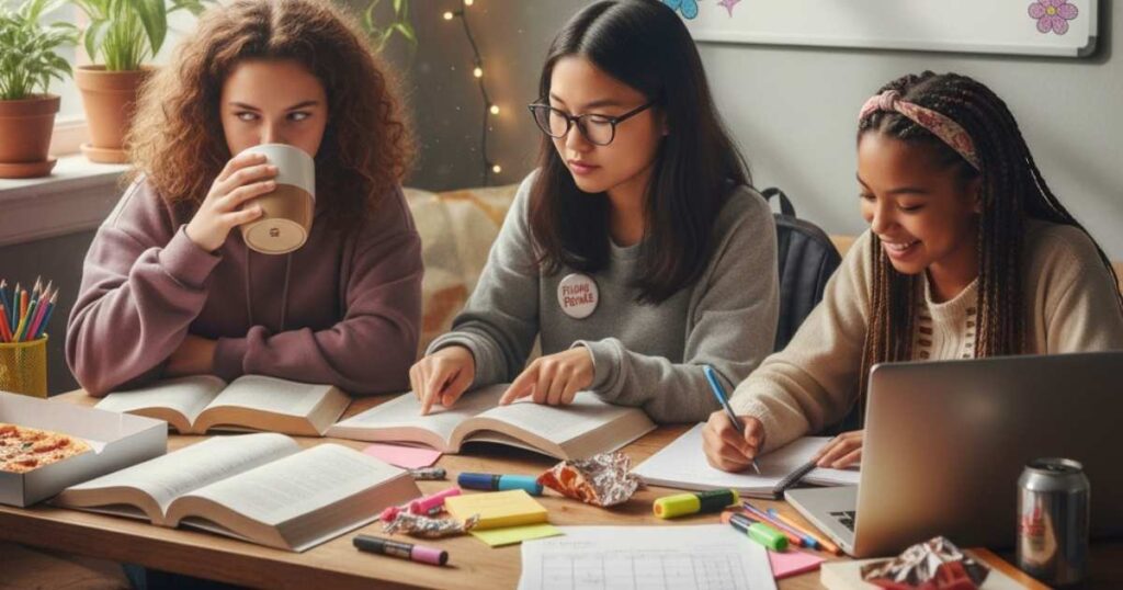 Exam Time Captions For School Girls