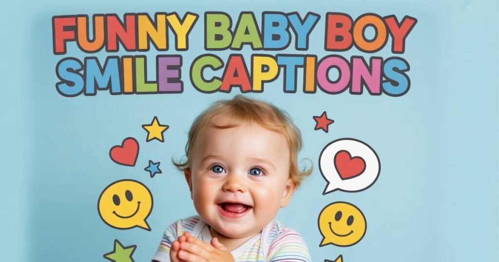Funny Baby Boy Smile Captions