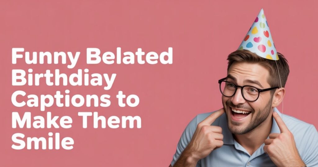 Funny Belated Birthday Captions To Make Them Smile