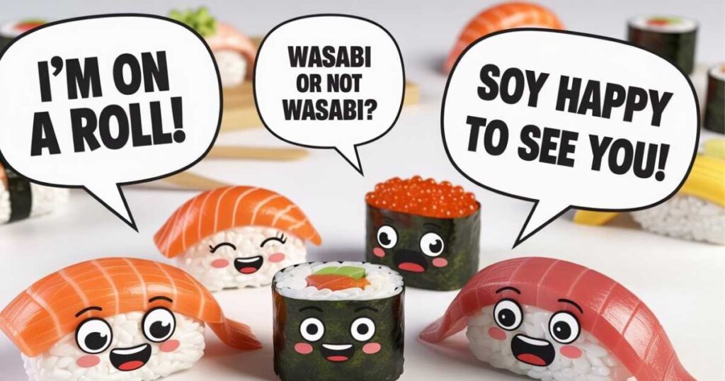 Funny Sushi Captions
