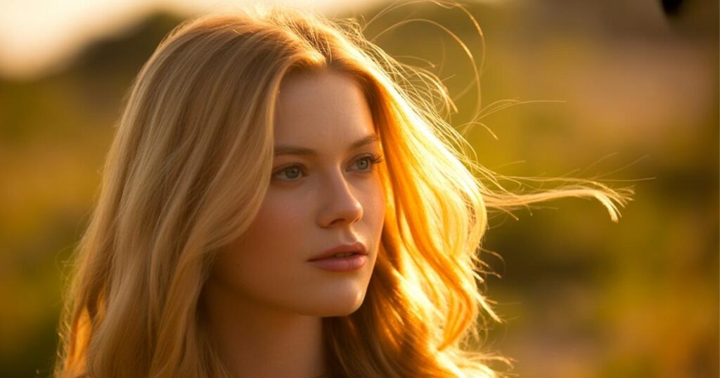 Golden Hour Blonde Captions