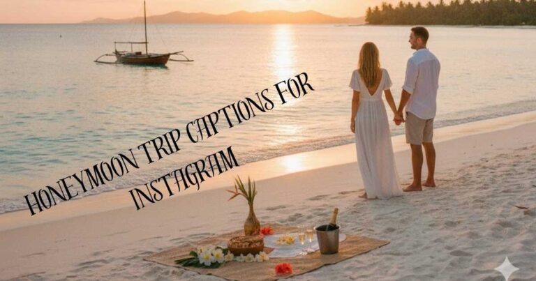 Honeymoon Trip Captions for Instagram