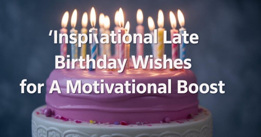 Inspirational Late Birthday Wishes For A Motivational Boost