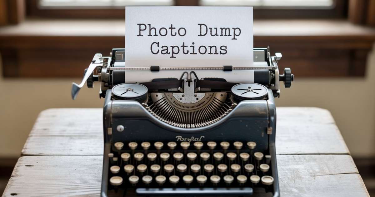 Photo Dump Captions
