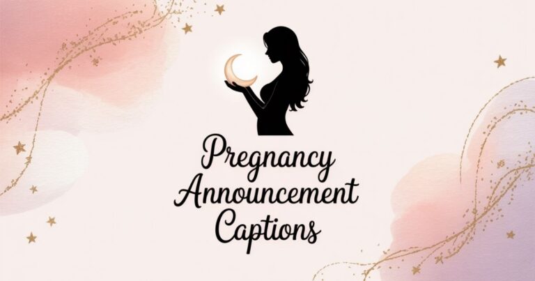 Pregnancy announcement captions