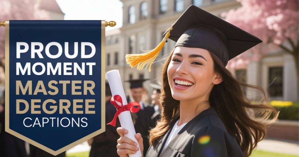 Proud Moment Master Degree Captions