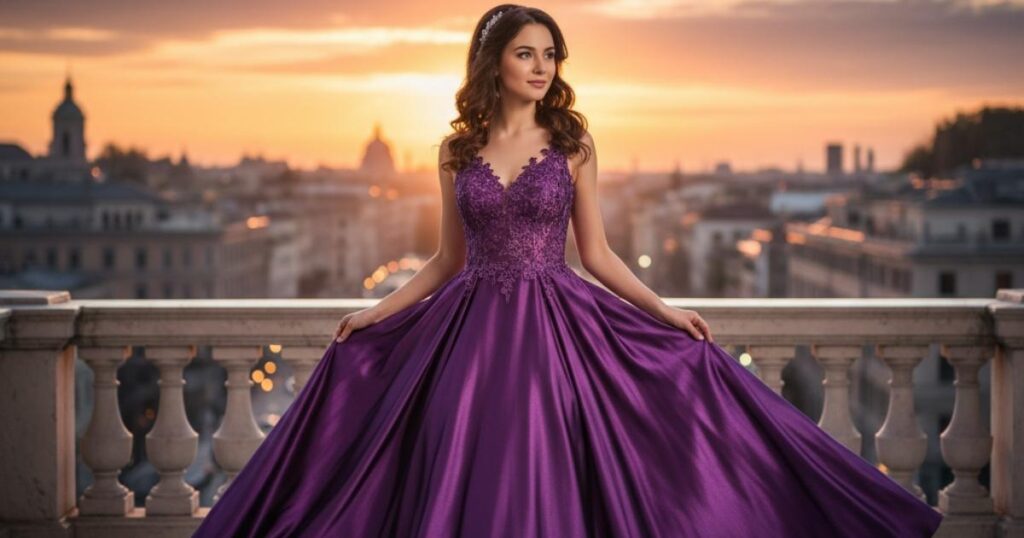 Purple Dress Self-Love Captions