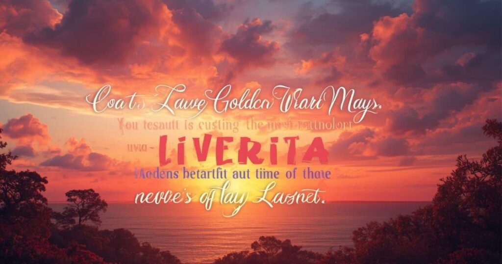 Romantic Sunset Captions And Quotes