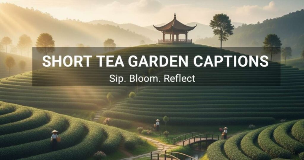 Short Tea Garden Captions