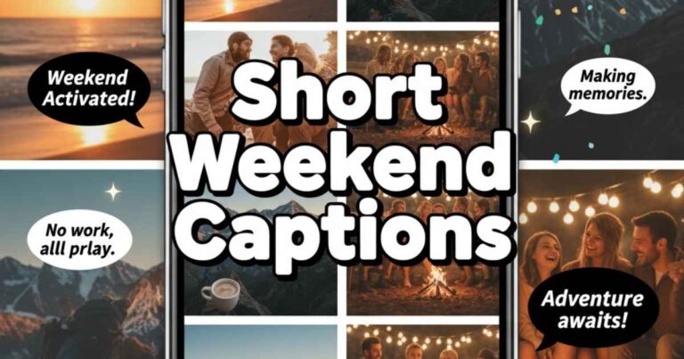 Short weekend captions