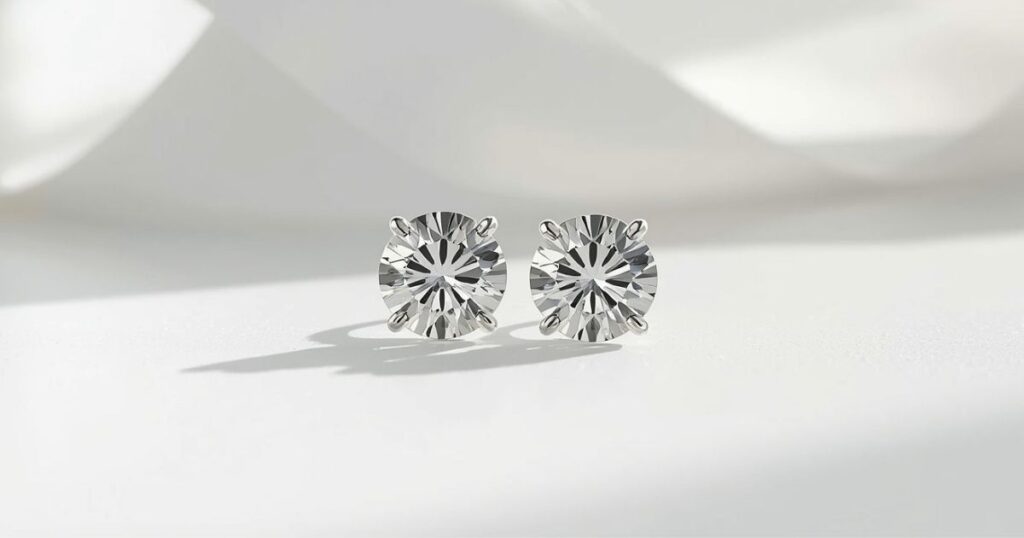 Silver Earrings Captions