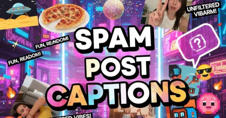 Spam post captions