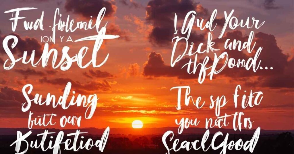 Sunset Puns And Playful Captions