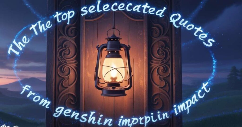 The Top Selected Quotes From Genshin Impact