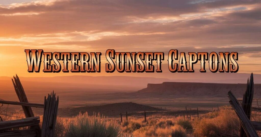 Western Sunset Captions