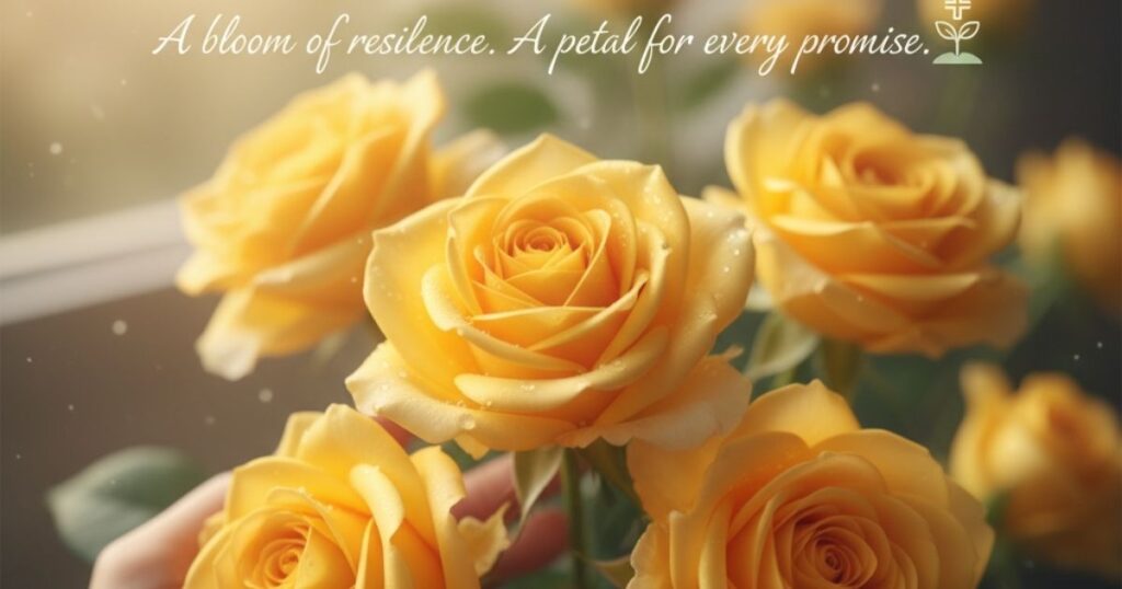 Yellow Rose Captions For Healing And Hope