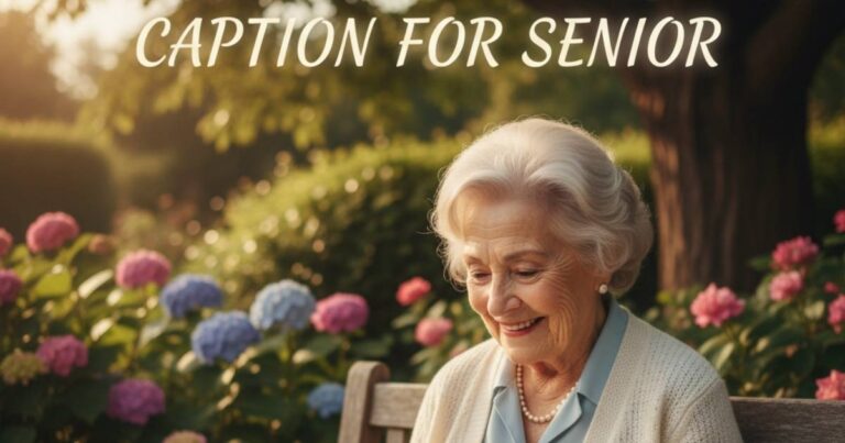 caption for senior