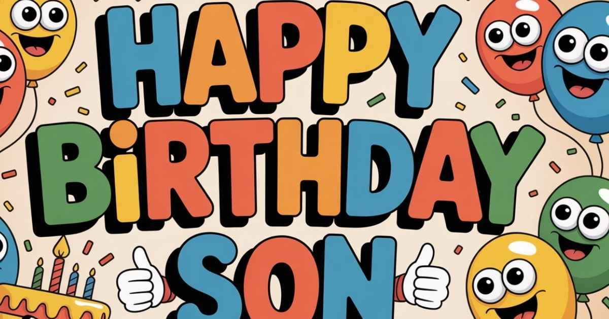 funny humour happy birthday son