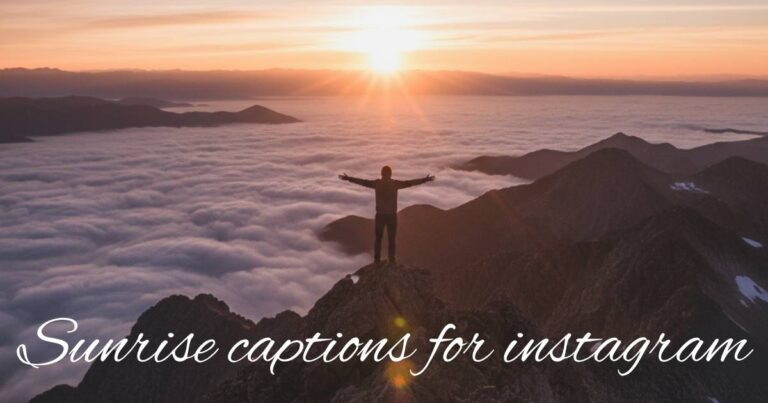 sunrise captions for instagram